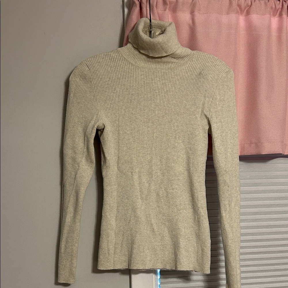 GAP Beige Turtleneck Sweater
